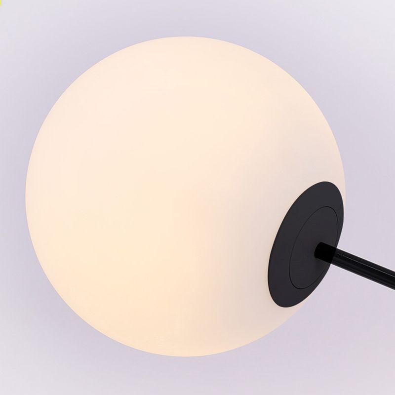 Paputat Floor Lamp Arc/Bubble Modern/Unique, Frosted Glass, White, Bedroom