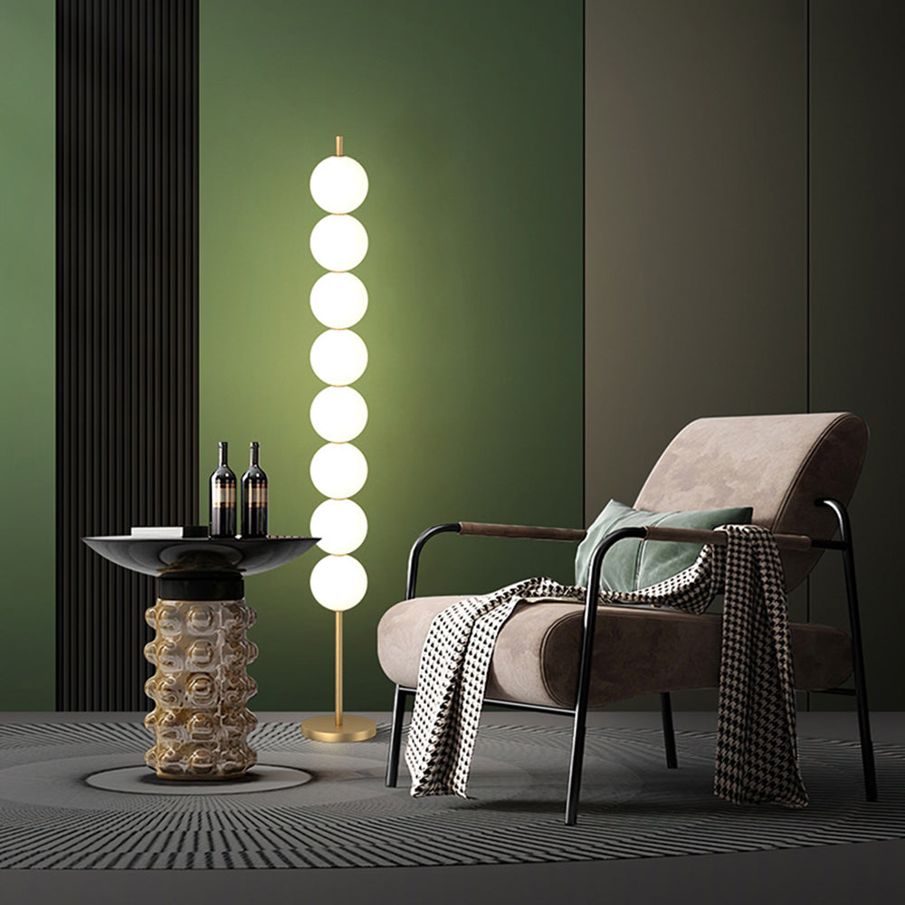 Ganonul Modern Candy /etal Floor Lamp, Brass