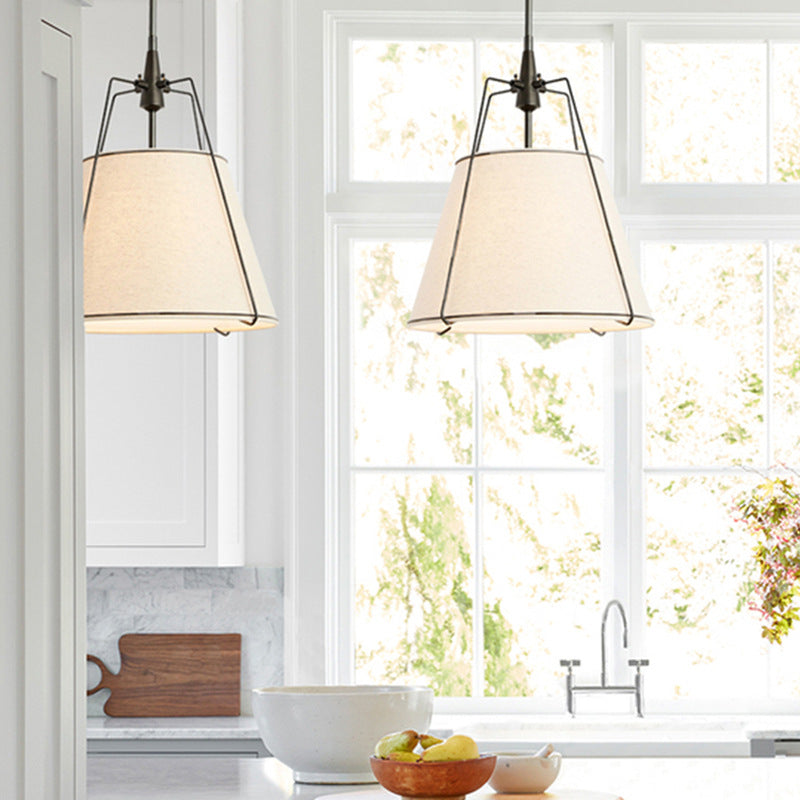 Sagedide Pendant Light Fabric Dinging Room Modern Conical