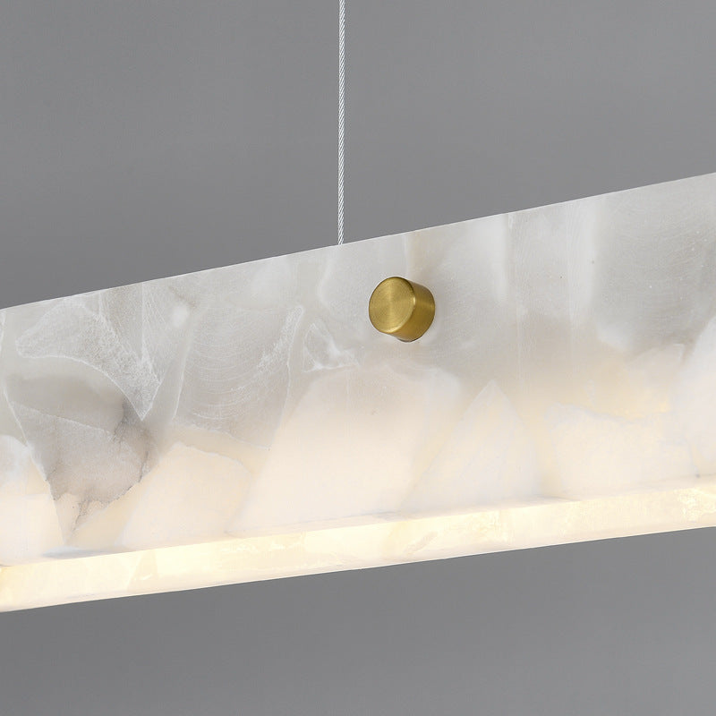 Gelegid Modern LED Pendant Light White Marble Dining Room/Bar