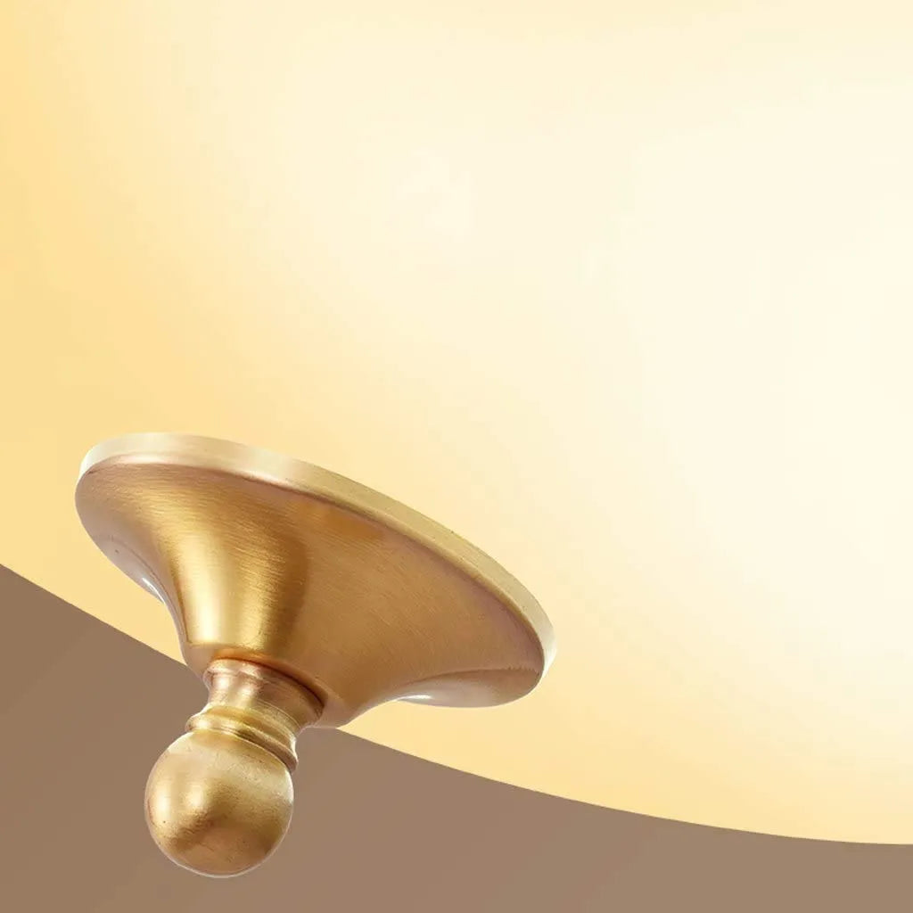 Zabetida Flush Mount Ceiling Light Brass Retro LED Living Room Bedroom