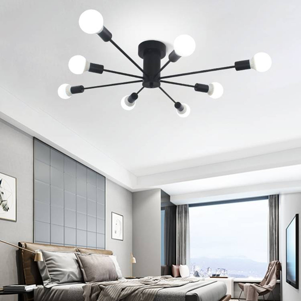 Koledal Modern Simple Flush Mount Ceiling Light, 6/8/10 Heads