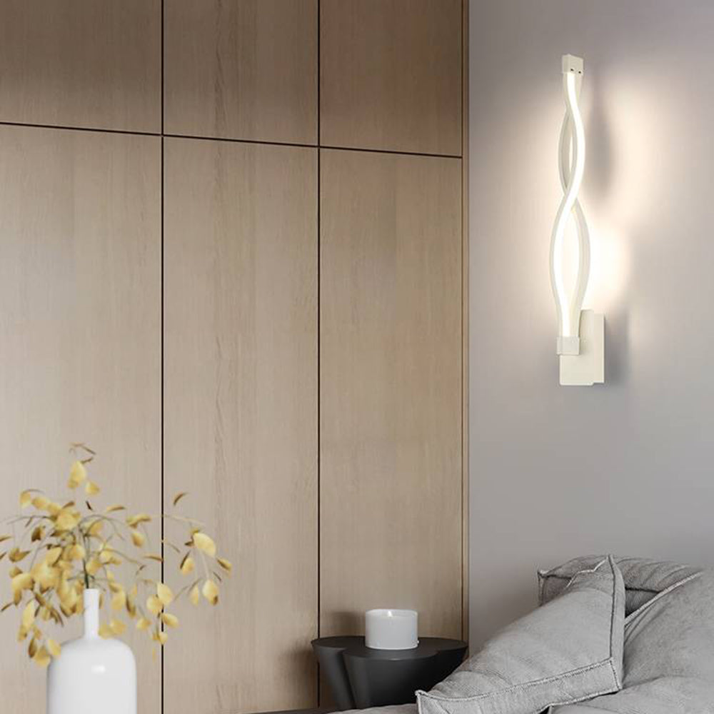 Vipirur Wave Modern Simple Wall Lamp, Black & White