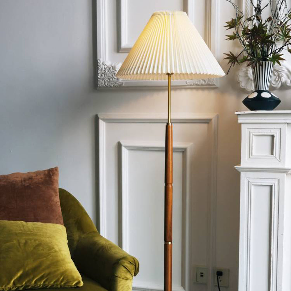 Cariker Pleated Floor Lamp, 2 Colour