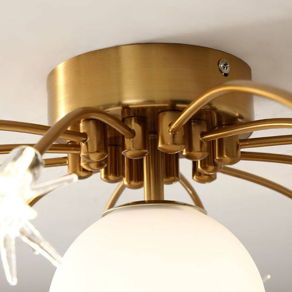 Zomovir Modern Planet Flush Mount Ceiling Light, Living Room