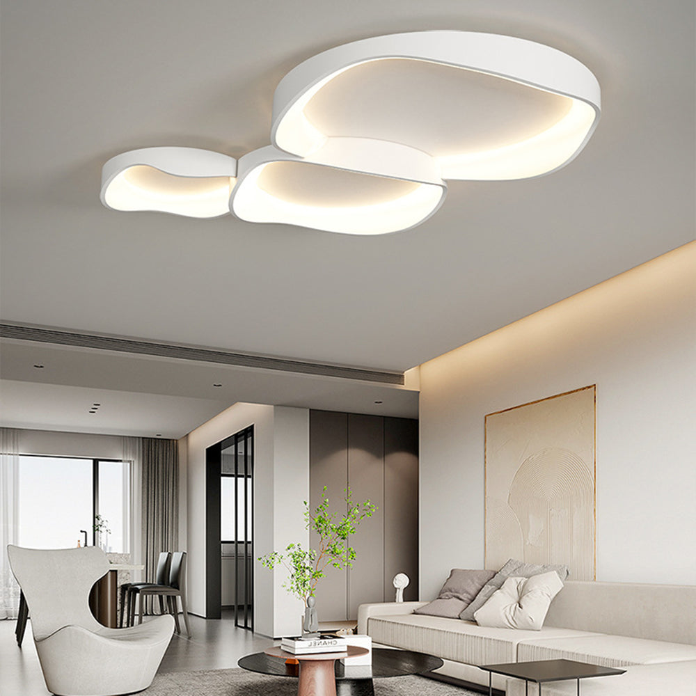 Rimopel Modern Wave Flush Mount Ceiling Light