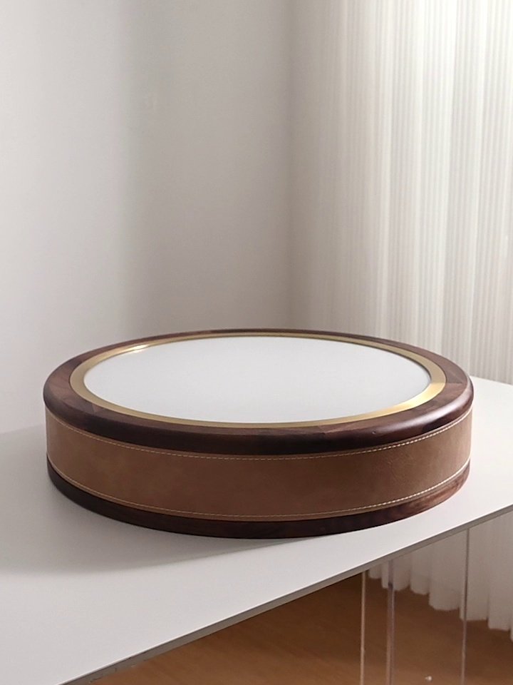 Marlowe Crafted Leather Ceiling Light