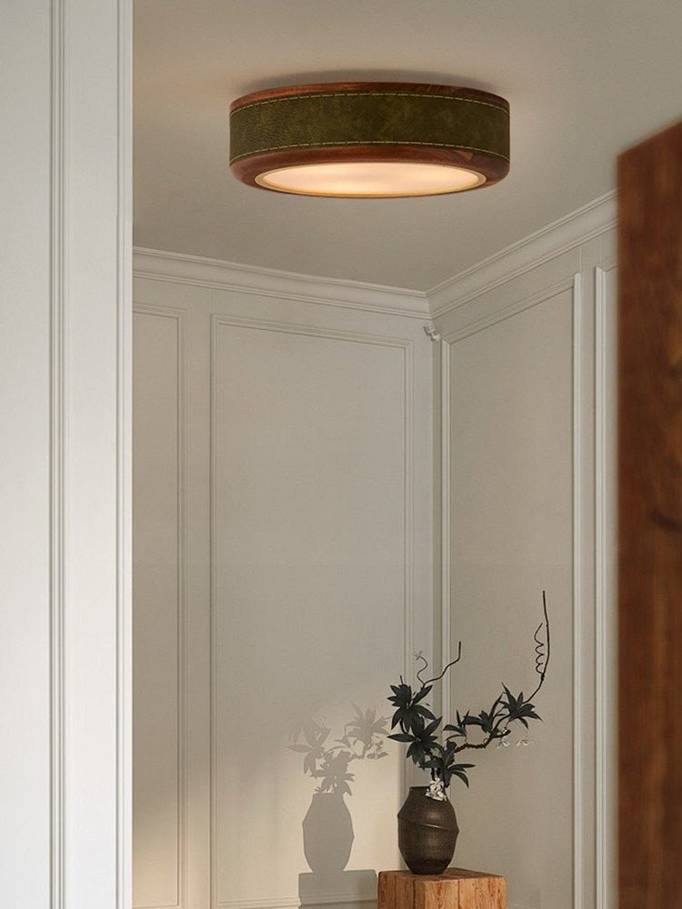 Marlowe Crafted Leather Ceiling Light