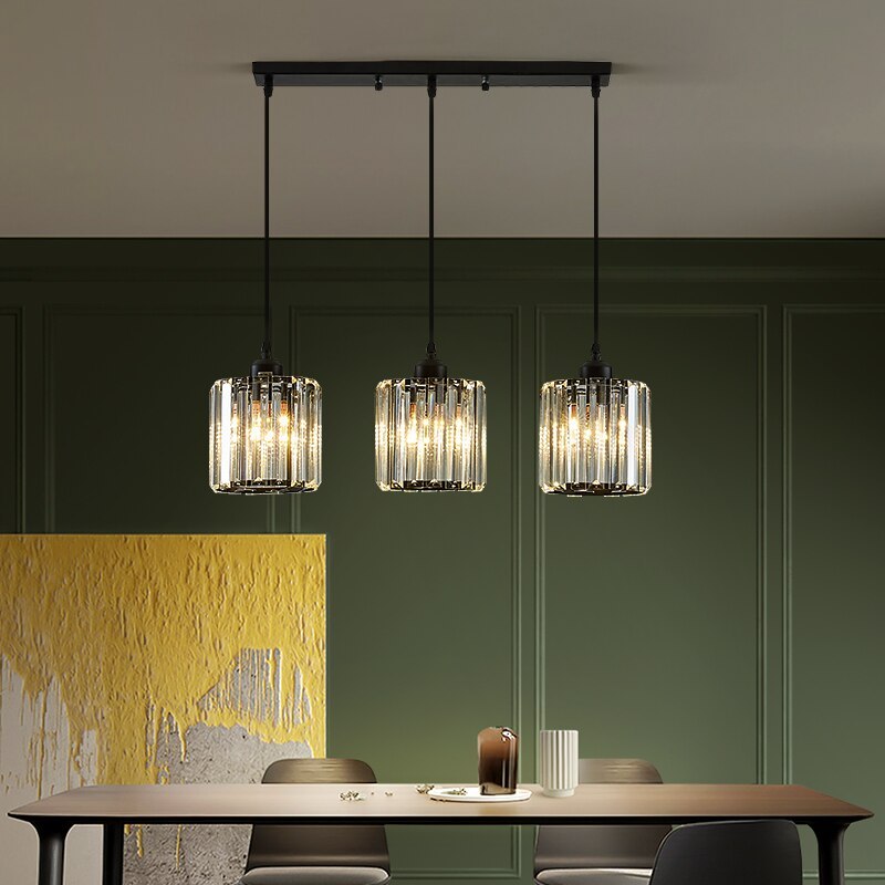 Maruvo Pendant Light Modern Cluster Cylinder Glass-Relic Pieces