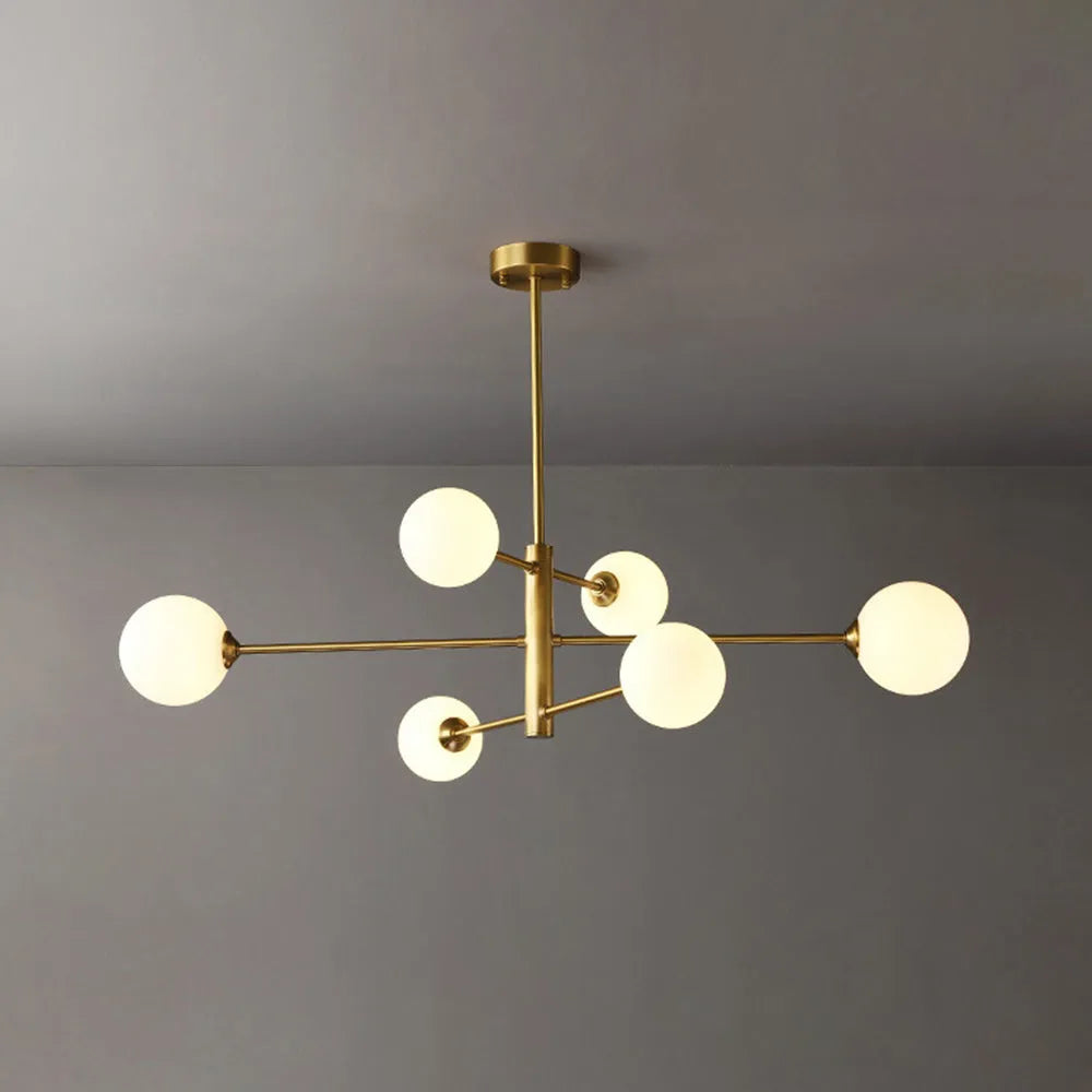 Webalot Modern Glass Shade Pendant Light, Copper/Black