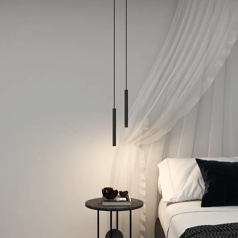 Selvor Pendant Light Minimalist Linear Black-Relic Pieces