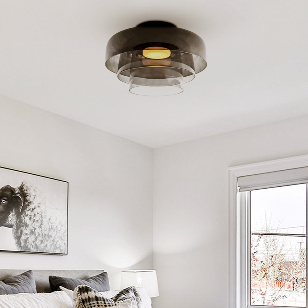 Rugogalu Modern Simple Creative Glass Flush Mount Ceiling Light