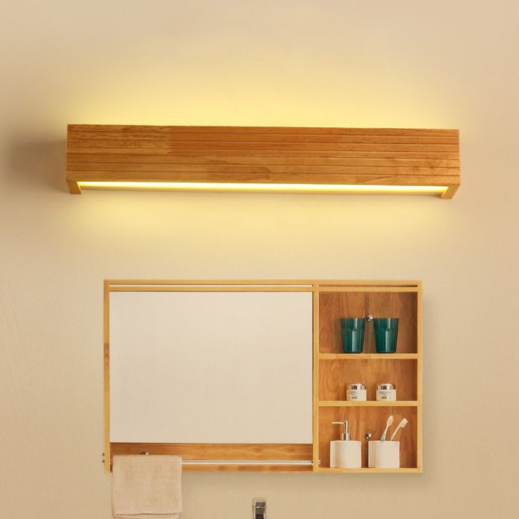Wenosun Modern Wooden LED Indoor Wall Light, Bedroom