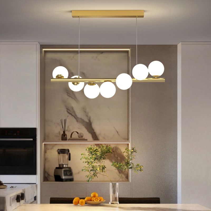 Geterin Nordic Linear LED Pendant Light, 7/9/11 Heads