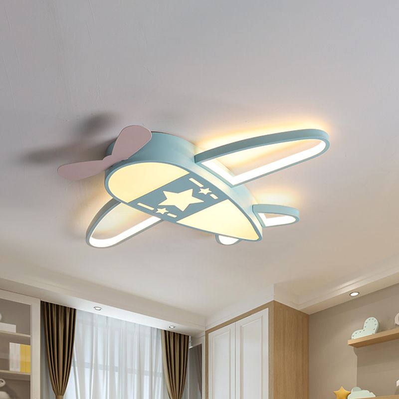 Zesamus Modern Airplane Shaped Flush Mount Ceiling Light