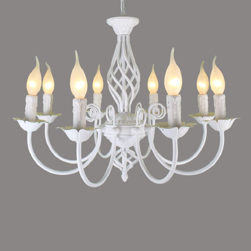 Wilakus Pendant Light Candle Retro, Metal/Glass, Black/White, Restaurant