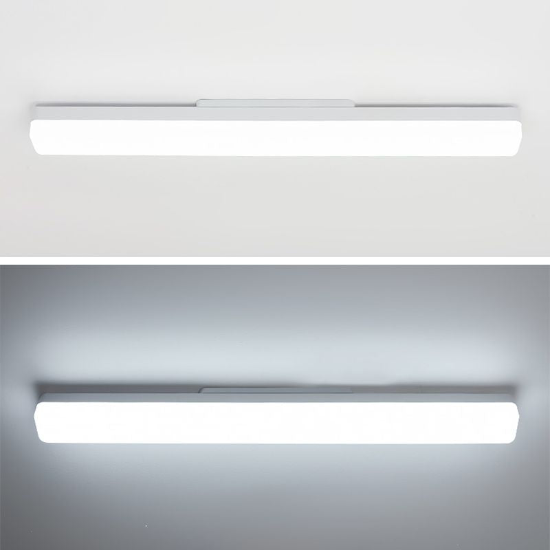 Zokared Modern Rectangular Modern Wall Lamp, White