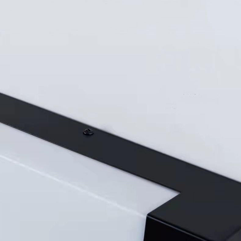 Vutilak Minimalist Linear Metal Outdoor Wall Lamp, Black