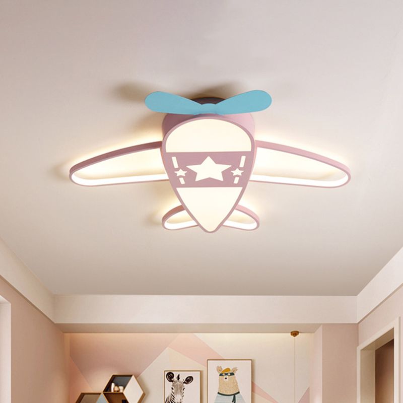 Zesamus Modern Airplane Shaped Flush Mount Ceiling Light