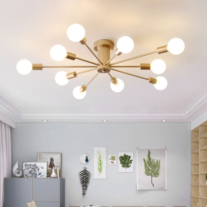Dosutori Modern Globe Bubble Flush Mount Ceiling Light
