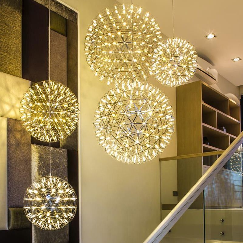 Bubovol Firework Art Deco Orbit Shade Pendant Light
