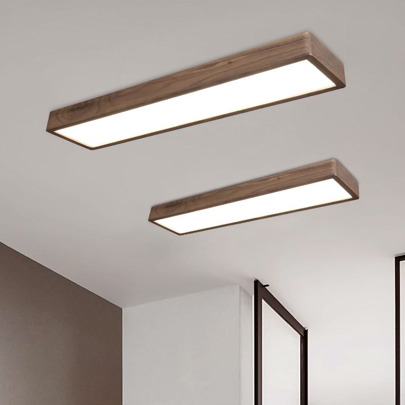 Lelonem Rectangular Designer Flush Mount Ceiling Light