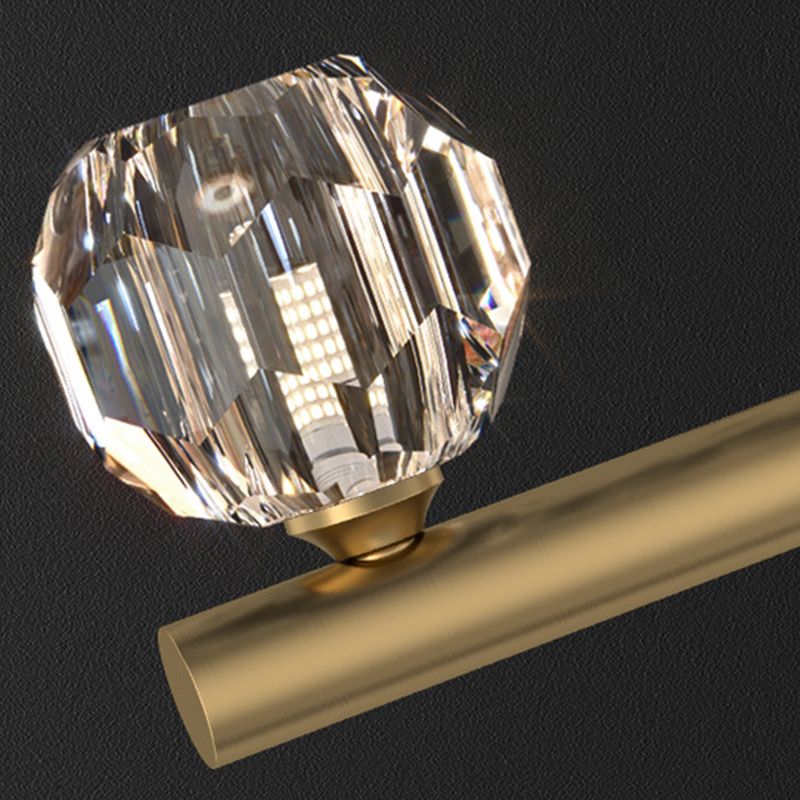 Luredel Metal & Crystal Pendant Light, Gold