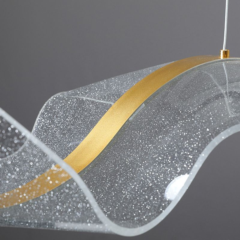 Cenuvis Pendant Light Designer Wave , White/Gold, Dining Room
