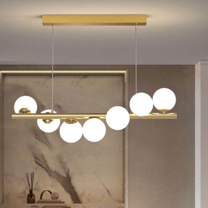 Geterin Nordic Linear LED Pendant Light, 7/9/11 Heads
