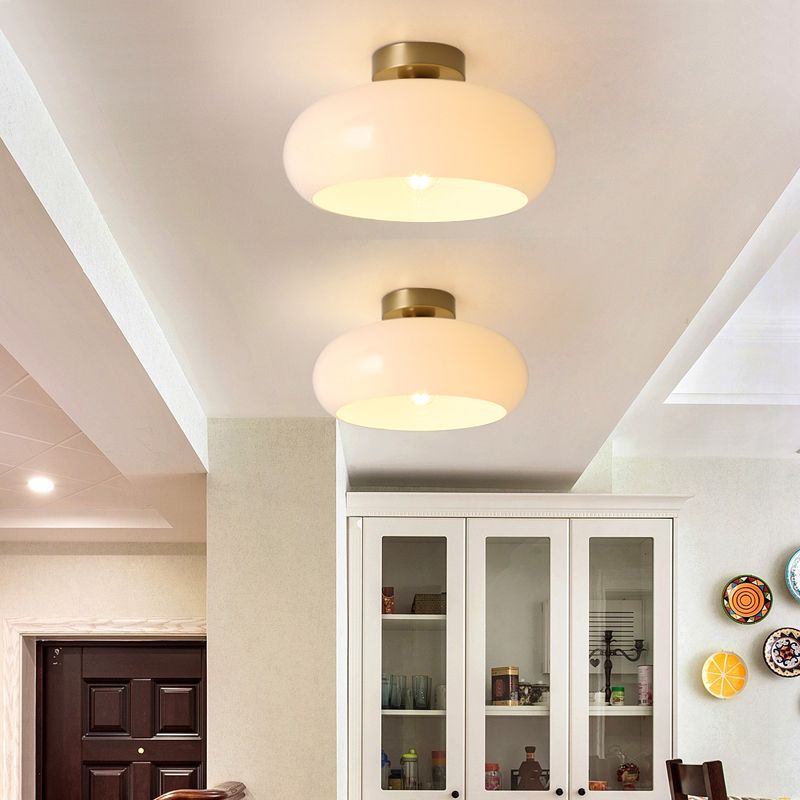Vensia Ceiling Light Glass Flush Mount-Relic Pieces