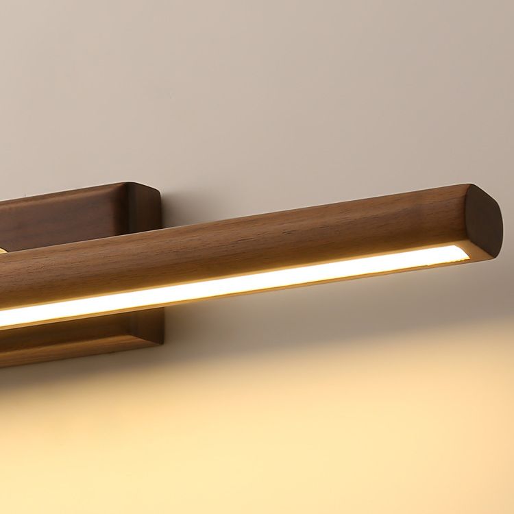 Fidulik Vanity Rotatable Mirror Front Vanity Wall Lamp, Wood