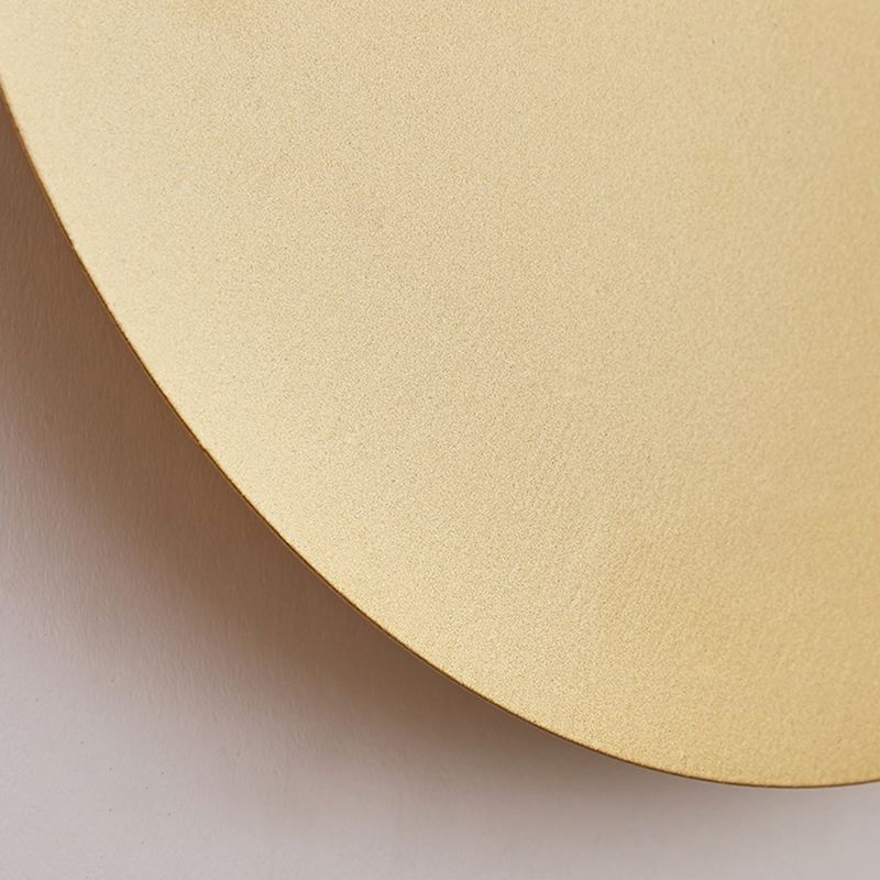 Wibupes Minimalist Round Wall Mounted Lamp, Metal, Bedside/Living Room