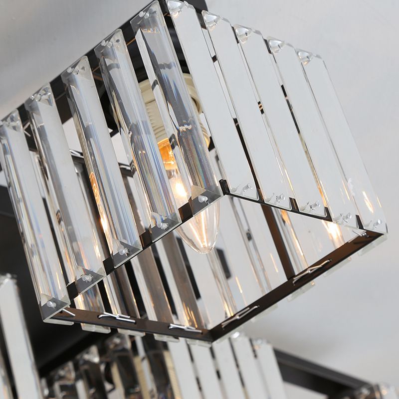 Wekoled Modern Flush Mount Ceiling Light, Black/Gold