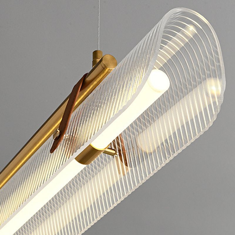 Cukevon Pendant Light Linear Modern, /Metal, Black/Gold, Study