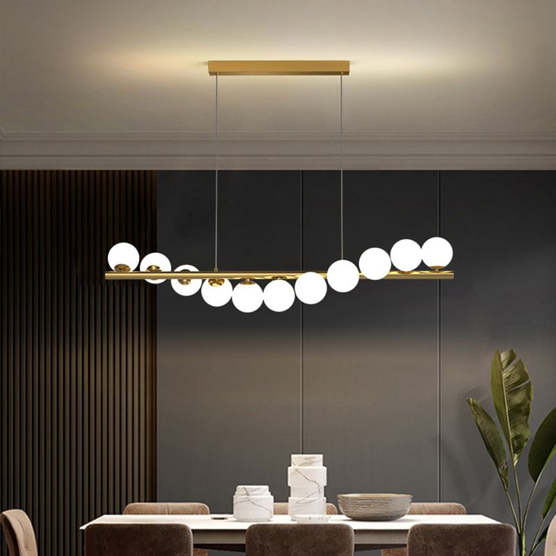 Geterin Nordic Linear LED Pendant Light, 7/9/11 Heads