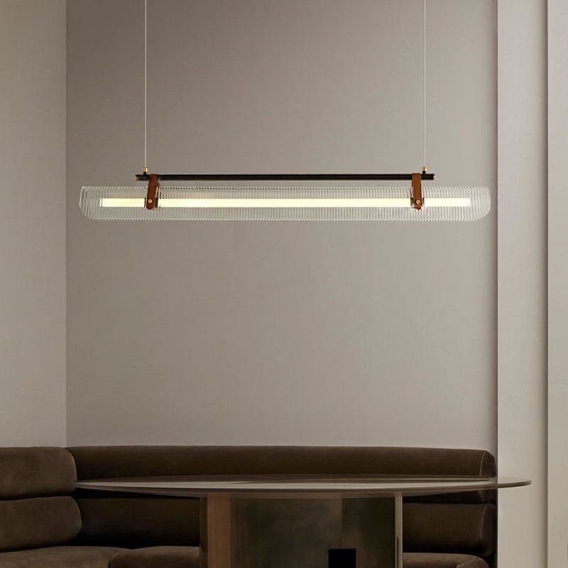Cukevon Pendant Light Linear Modern, /Metal, Black/Gold, Study