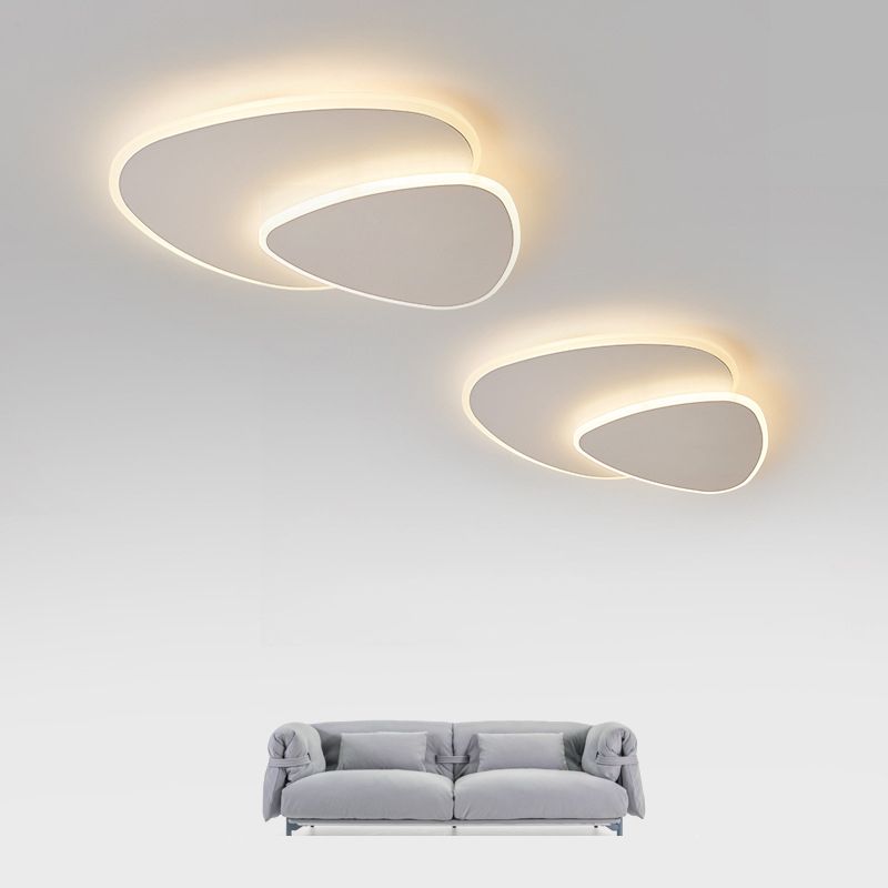 Corvian Ceiling Light White Geometric LED-Relic Pieces
