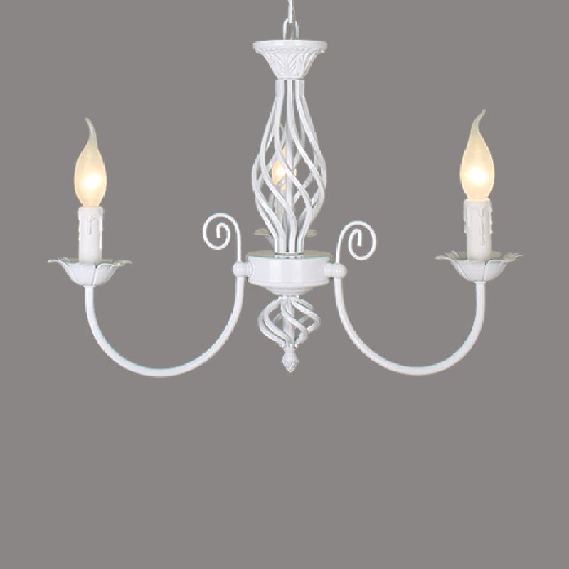Wilakus Pendant Light Candle Retro, Metal/Glass, Black/White, Restaurant