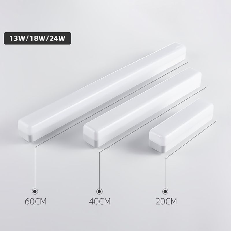 Zokared Modern Rectangular Modern Wall Lamp, White