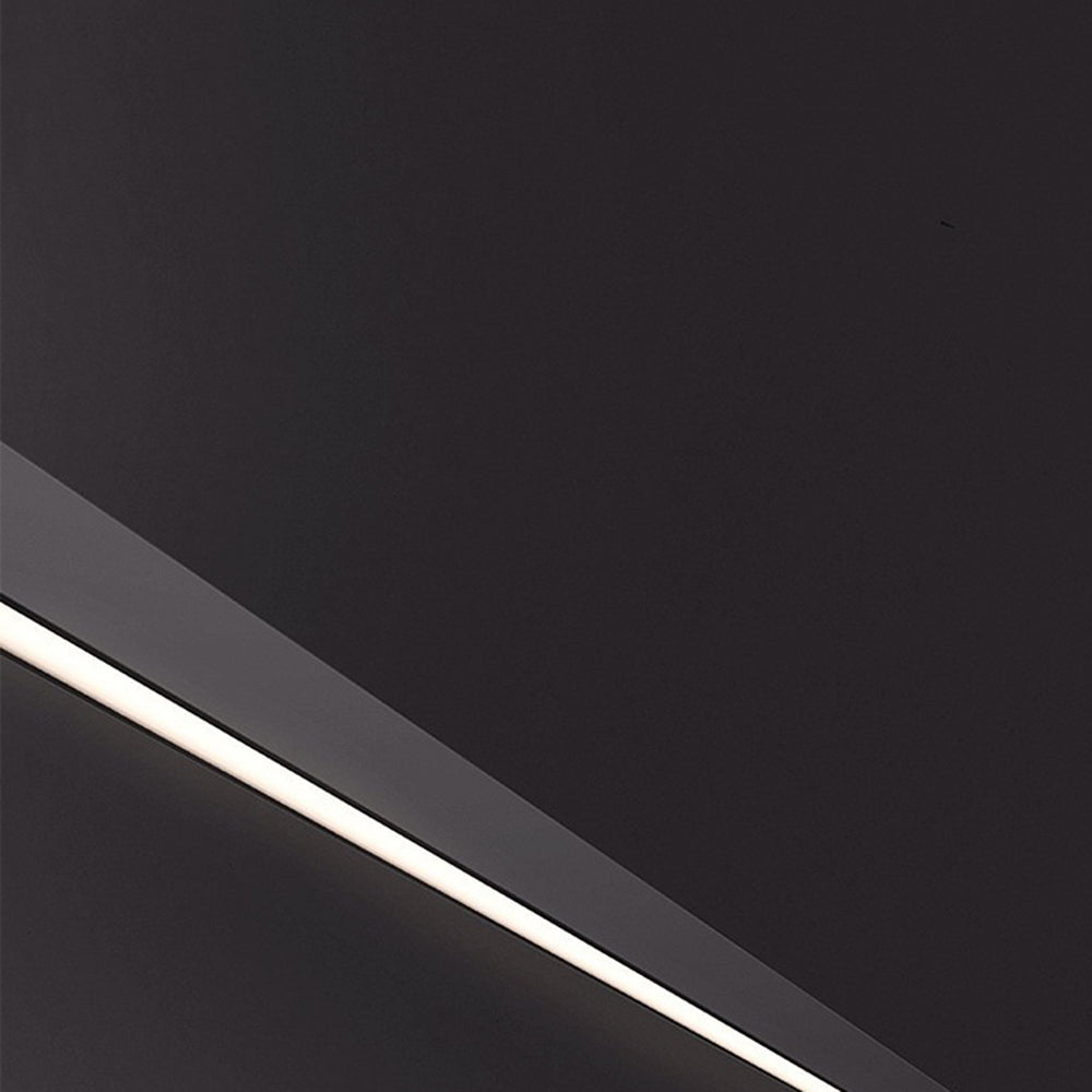 Evoa Modern Slim Linear Black LED Wall Lamp-Relic Pieces