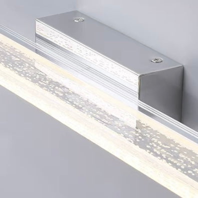 Nesukik Modern Rectangular Metal Modern Wall Lamp, Silver
