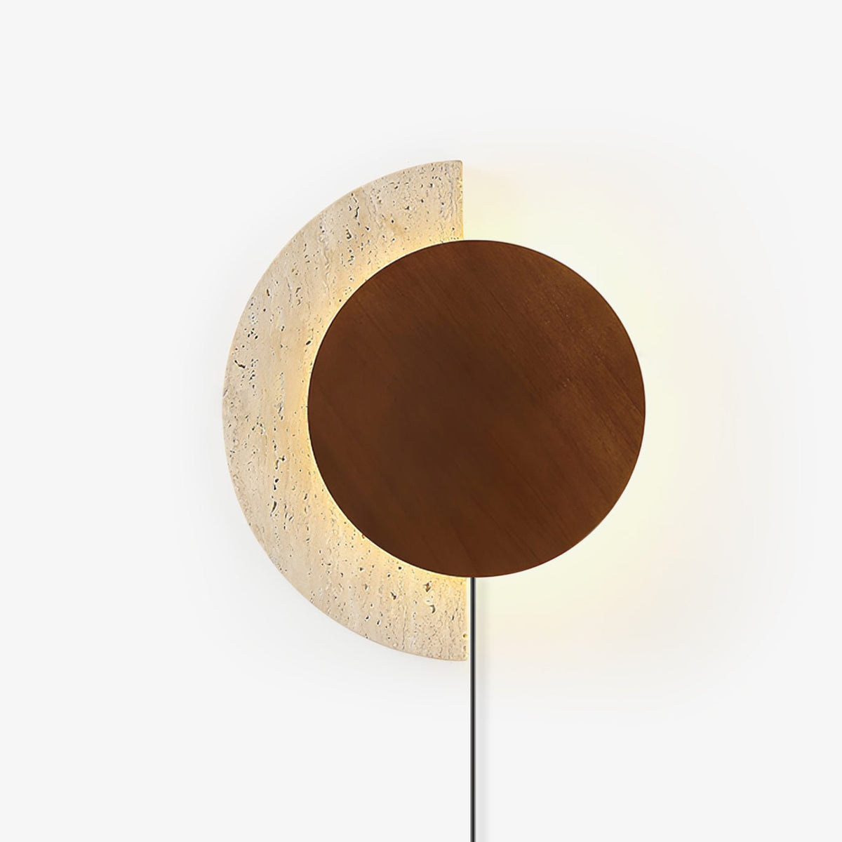 Crescent Halo Plug-in Wall Sconce