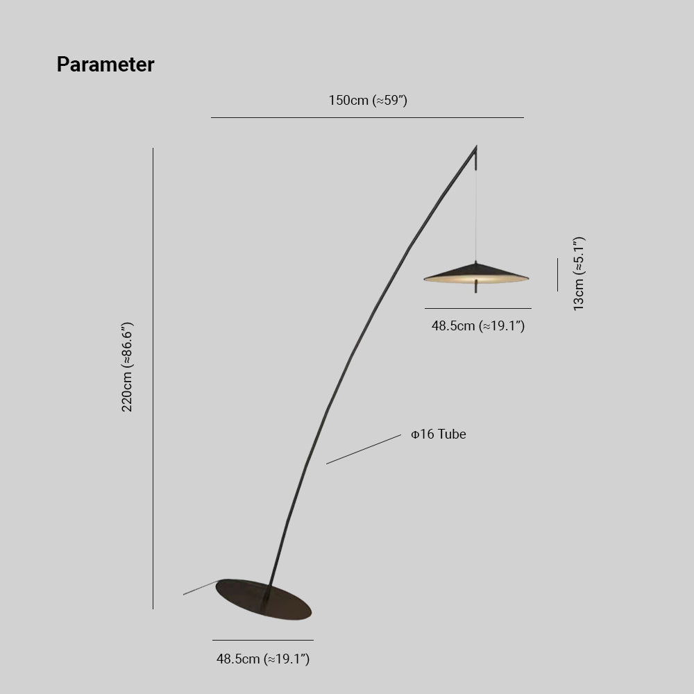 Rakodir Frisbee Fishing Rod Floor Lamp, Living Room