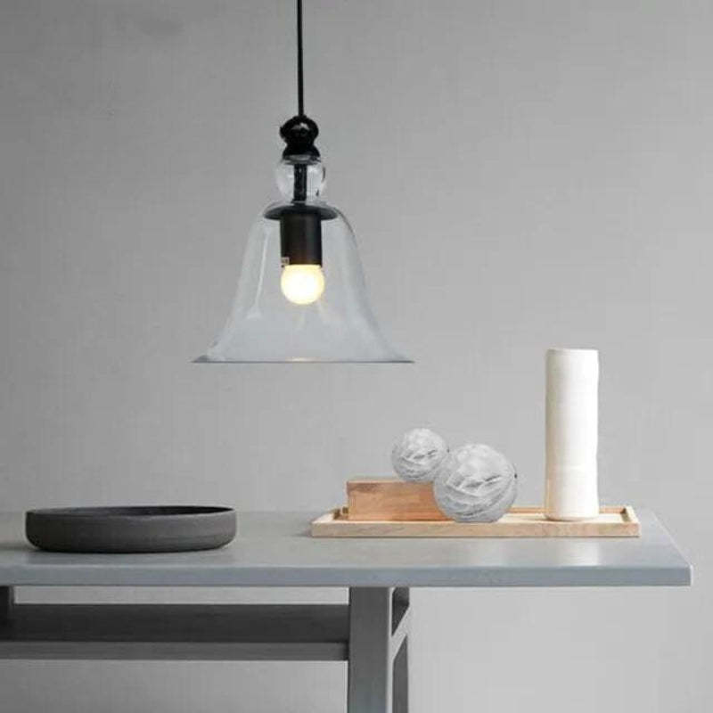 Foritode Vintage Industrial Bell Pendant Light