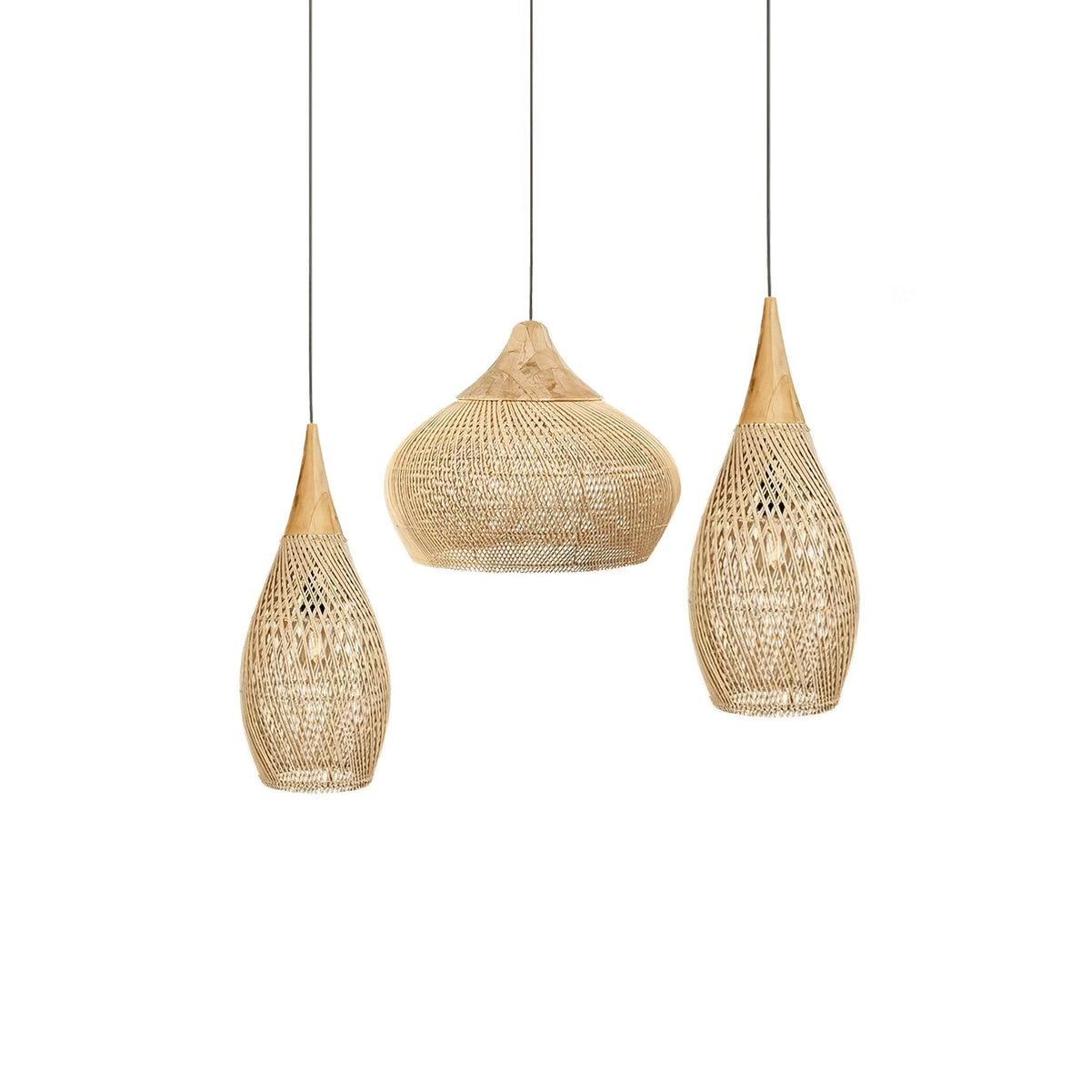 Junari Braided Rattan Pendant Lamp