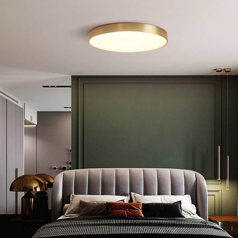 Sovubin Nordic LED Gold Round Ceiling Light, Metal &