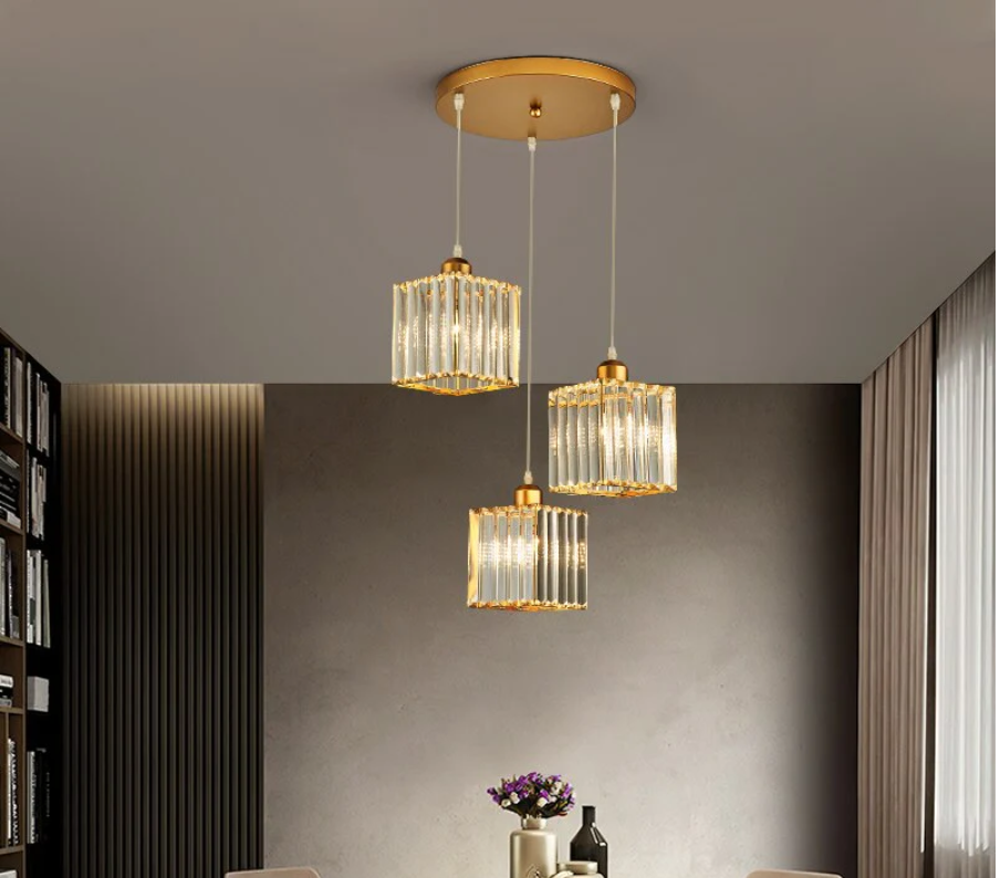 Maruvo Pendant Light Modern Cluster Cylinder Glass-Relic Pieces