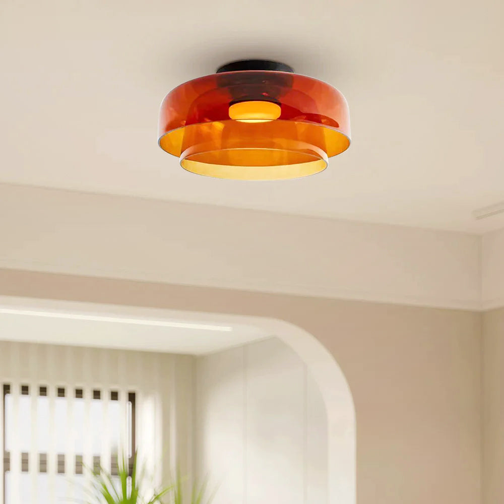 Rugogalu Modern Simple Creative Glass Flush Mount Ceiling Light