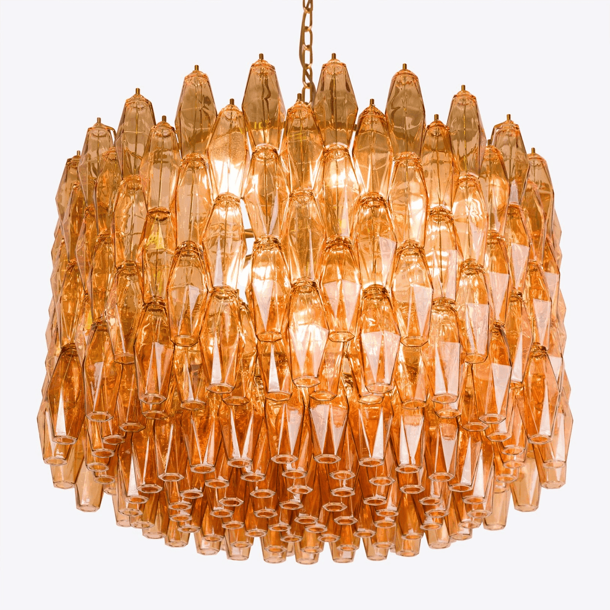 Sorrento Amber Drum Chandelier
