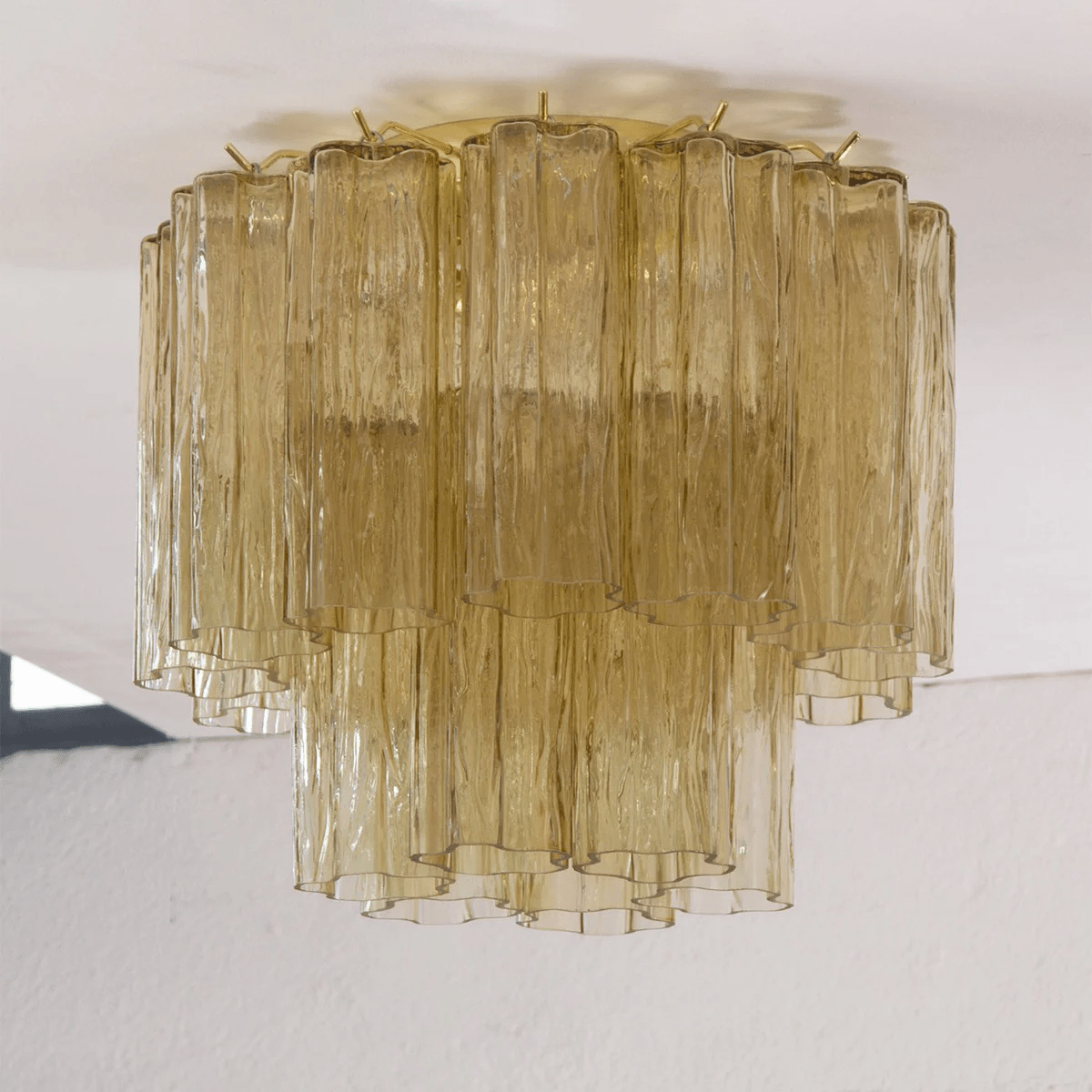 Serin Ceiling Lamp Pink Waterfall Style
